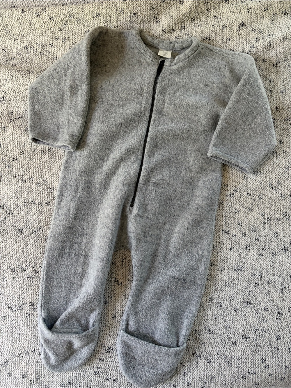 COS • Gray Fleece Baby Bunting (Size 3-6)